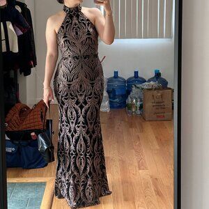 Betsy & Adam Black & Pink Sparkel Dress (worn once) - size 4